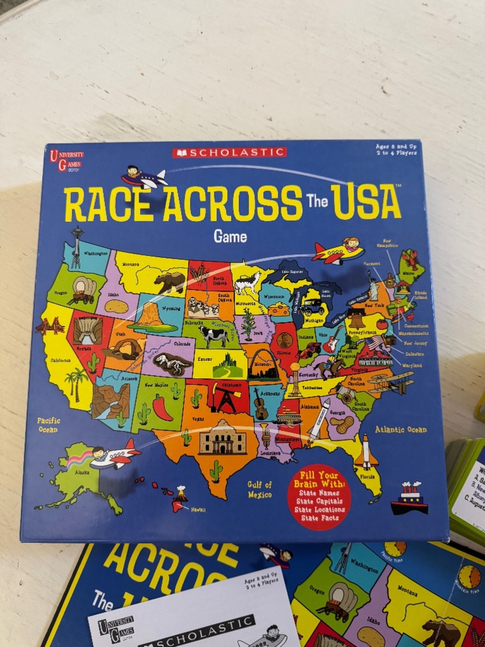 Scholastic Race Across the USA Board Game | Educational Geography Game